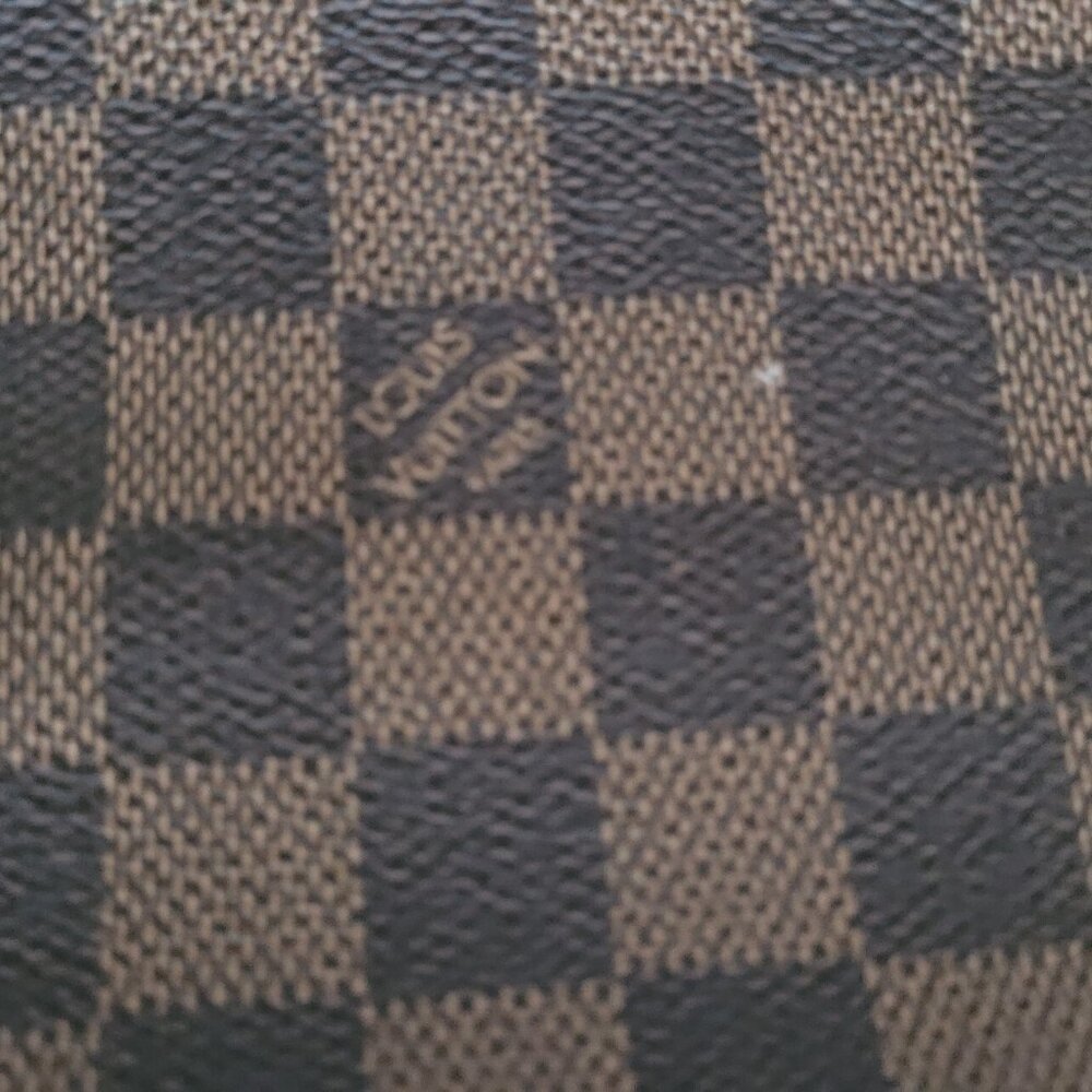 Louis Vuitton Neverfull MM tote bag in Damier Ebene canvas with brown leather tr - Picture 6 of 11